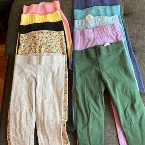 Lot of 10 Boden and Mini Boden Multicolor Leggings Size 5-6